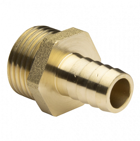 Переходник для резиновых шлангов 1/2" нар.- 20 латунь Lexline: фотография 1