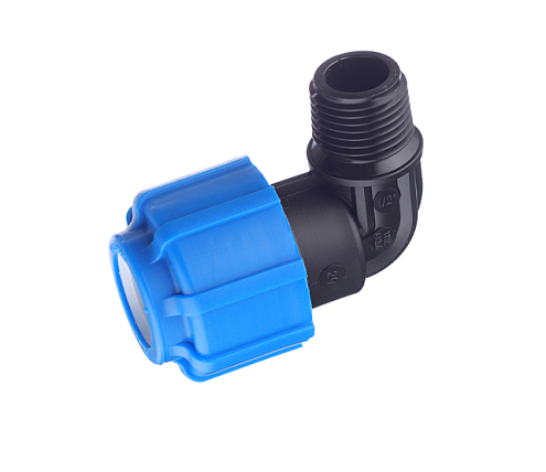 Отвод ПЭ 20х1/2&quot; наружная резьба  обжимной ТПК-Аква: фотография 1