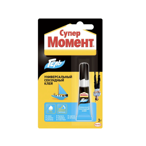 Клей Момент-Гель,  3мл, блистер, шоу-бокс : фотография 1
