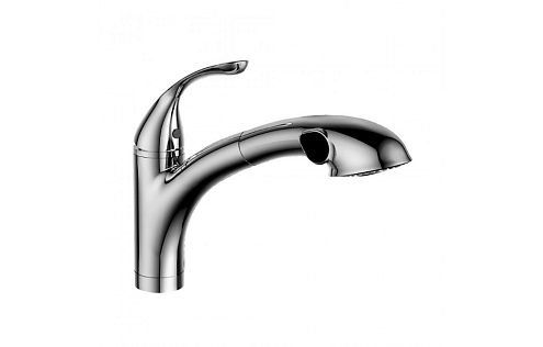 Смеситель Lemark &quot;Интенс&quot; LM5650C для кухни с вытяжным изливом хром: фотография 1