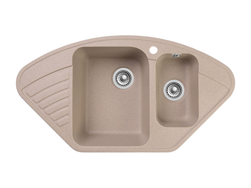 Мойка GRANFEST QUARZ (ECO) 14  1,5 чаша 930х500 мм песок без сифона: фотография 1