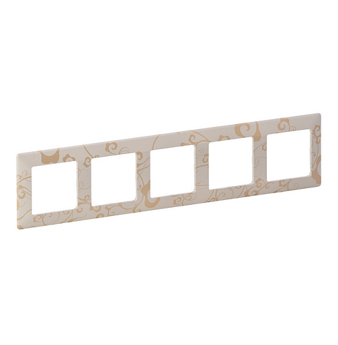 Рамка 5-м Valena Life универсальная ампир беж. Leg 754115: фотография 1