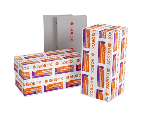 ИЗОБОКС XPS 50мм, 8-1180х580мм, 0,03422м³/лист, 0,27376м³/упак, 5,4752м²/упак: фотография 1