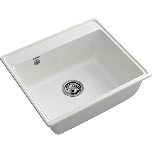 Мойка GRANFEST GF-V--580 1 чаша  580х500 мм иней: фотография 1