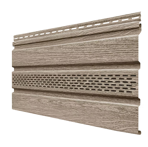 Софит Технониколь Фактур, частично перфорированный, Кедр 3м: фотография 1