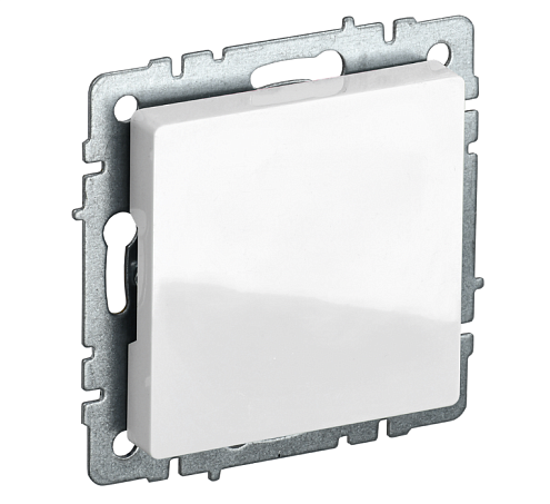 Заглушка с суппортом BRITE МЗ10-БрБ механизм белый IEK BR-PL10-K01: фотография 1