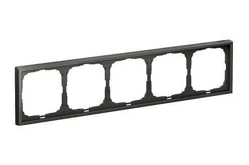 Рамка 5-местная ArtGallery универсальная базальт Systeme Electric GAL001405: фотография 1