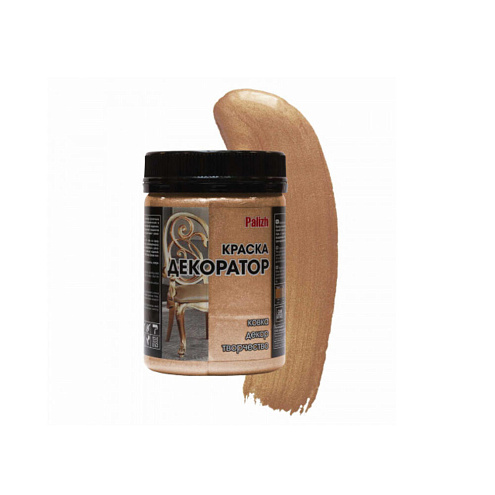 Краска ДЕКОРАТОР акриловая , бронза, 0,25кг: фотография 1
