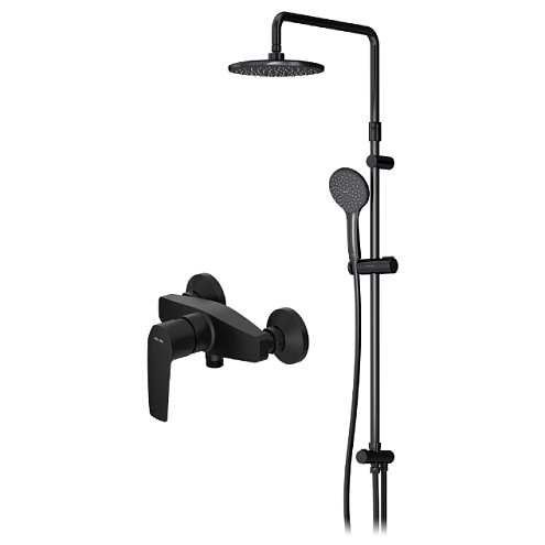 F42890A24 Gem набор 2в1: см-ль д/душа, верхний душ d 220 мм, ручн.душ 110 мм, 1 ф-ция, душевая штанг: фотография 1