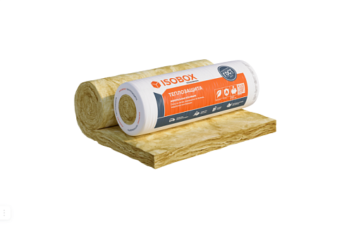 Рулон минераловатный ИЗОБОКС 44R Теплозащита 1-8200х1220х100мм, 10,04м²/уп, 1,0004м³/уп: фотография 1
