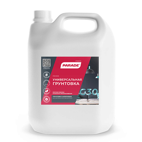 Грунт акриловый PARADE G30, 10л: фотография 1