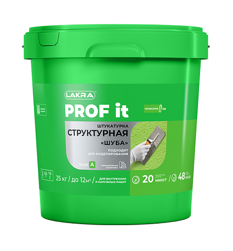 Штукатурка структурная  "шуба" Лакра PROF IT 25кг: фотография 1