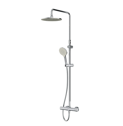 Душевая система AM.PM Like F0780464 стойка с тропическим душем, термостатом, смесителем, хром: фотография 1