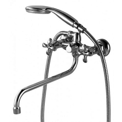 Смеситель Lemark &quot;Флора&quot; LM0151C универсальный с круглым изливом 320мм дивертор с керамическими пластинами хром: фотография 1