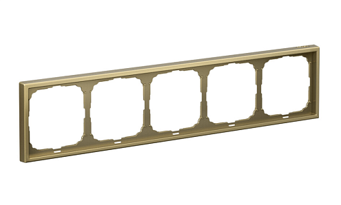 Рамка 5-местная ArtGallery золото Systeme Electric GAL001605: фотография 1