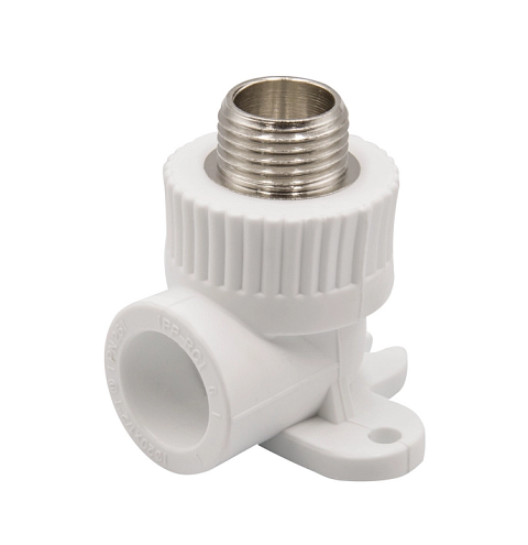 Уголок комбинированный наружная резьба 20х1/2'' с креплением  EVER plast   : фотография 1