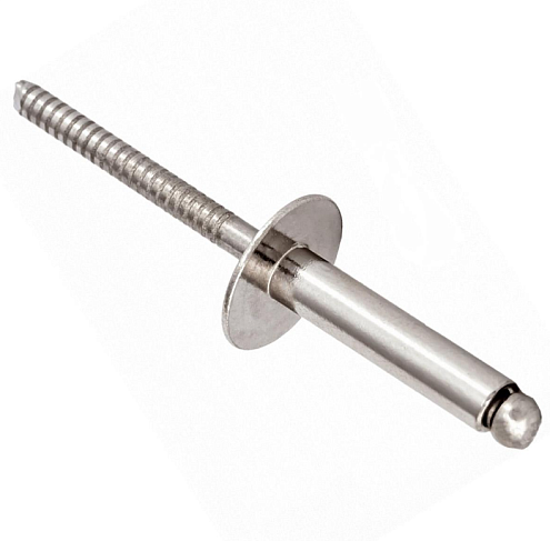 Заклепка вытяжная нержавеющая 4,0х12  уп.30шт: фотография 1