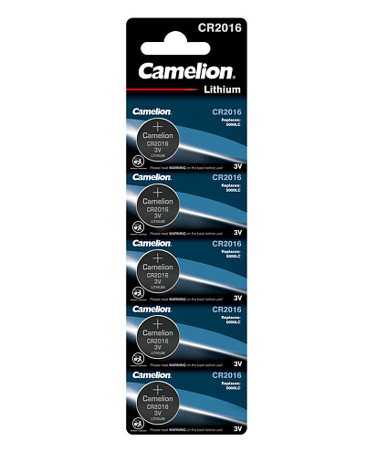 Элемент питания литиевый CR2016 BL-5 (блист.5шт) Camelion 1593: фотография 1