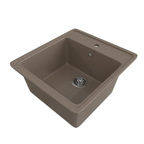 Мойка ML-GMS10 СТАНДАРТ прямоугольная, терракот (307), 460х505х190 мм: фотография 1