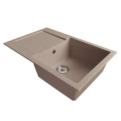 Мойка ML-GM31 с крылом, песочная (302), 770х500х190 мм: фотография 1