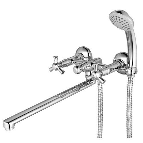 Смеситель Lemark &quot;Контур&quot; LM7451C универсальный с плоским поворотным изливом 300мм хром: фотография 1