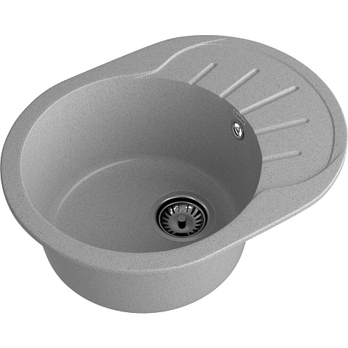 Мойка GRANFEST GF-R580L чаша + крыло 580х450 мм серый: фотография 1