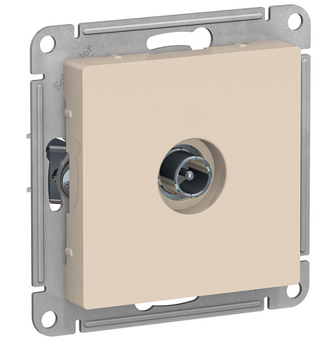 Механизм розетки TV ATLAS DESIGN оконечный 1DB беж. SchE ATN000291: фотография 1