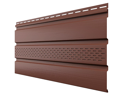 Софит Технониколь частично перфорированный, Каштан 3м: фотография 1