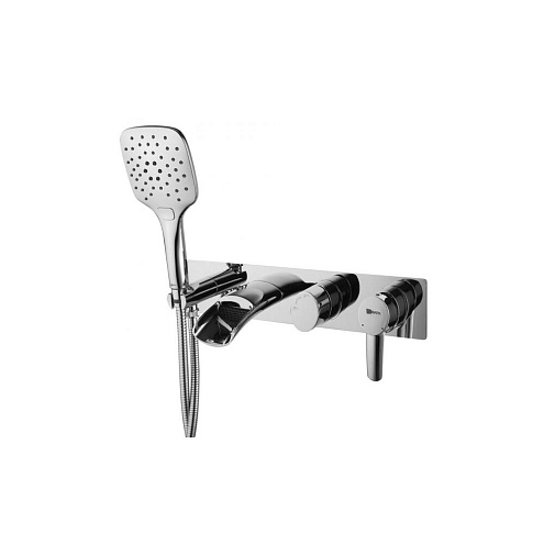 LM3224C &quot;Атлантисс&quot; Смеситель для ванны и душа встраиваемый, с 3-функциональной лейкой, хром: фотография 1