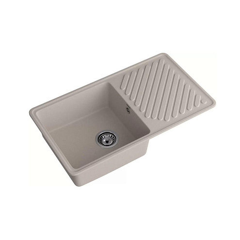 Мойка GRANFEST QUARZ 53 1 чаша + крыло 860х480 песок без сифона: фотография 1
