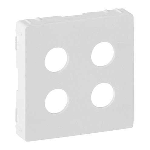 Панель лицевая Valena Life для 2-м аудиорозетки &quot;банан&quot; бел. Leg 755290: фотография 1