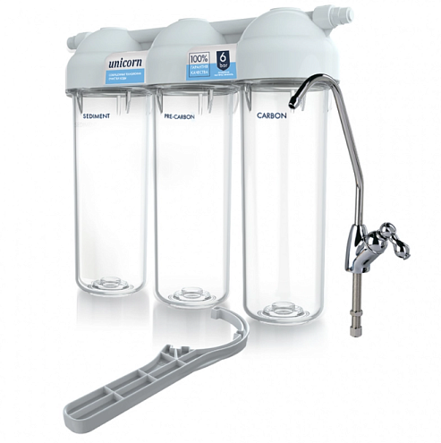 Трёхступенчатая система очистки воды под мойку Unicorn FPS 3N: фотография 1