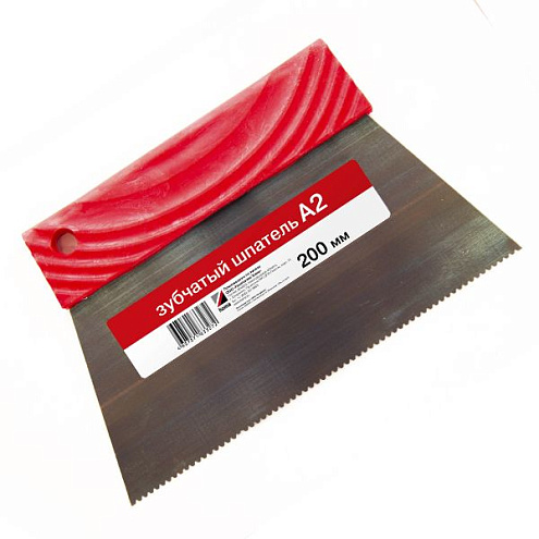 Шпатель зубчатый А2  прямой 20см	: фотография 1