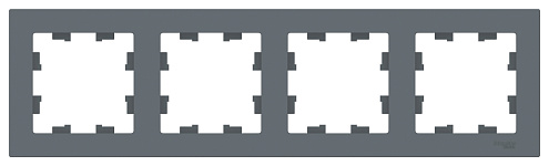 Рамка 4-м ATLAS DESIGN универс. грифель SchE ATN000704: фотография 1