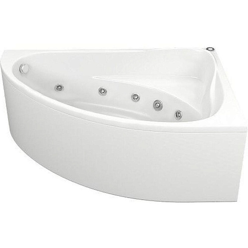 Ванна BAS Милан с гидромассажным оборудованием Flat правая: фотография 1