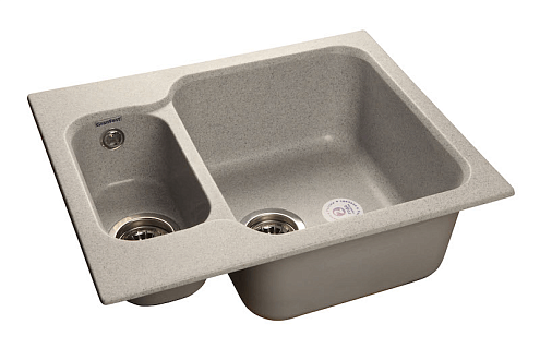 Мойка GRANFEST GF-S615К  2 чаши 615х500 мм серый: фотография 1