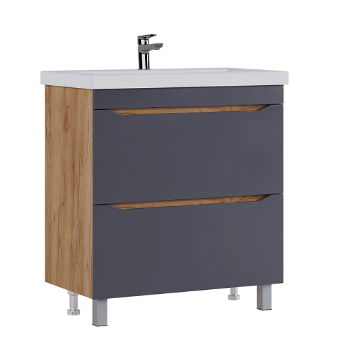 Тумба под раковину Wave 800-0-2 (Como) дуб золотой: фотография 1