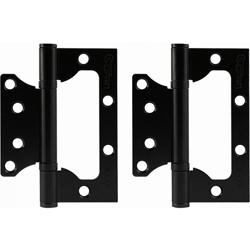 Петля накладная универс. &quot;бабочка&quot; 800-4&quot; FHP-STD чёрный, без колпачка, 100х75х2,5мм: фотография 1