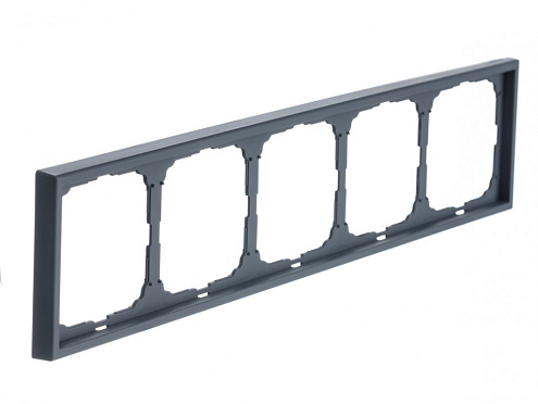 Рамка 5-местная ArtGallery универсальная грифель Systeme Electric GAL000705: фотография 1