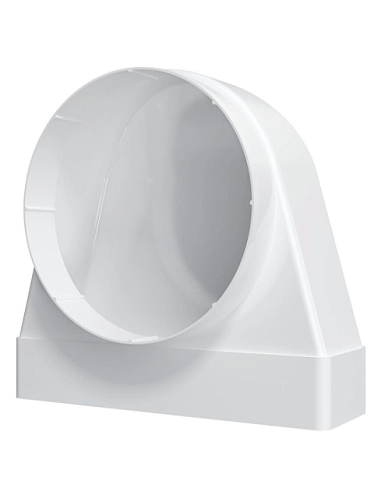 Соединитель угловой 620СК10КП D100 90° 60х204 ERA: фотография 1