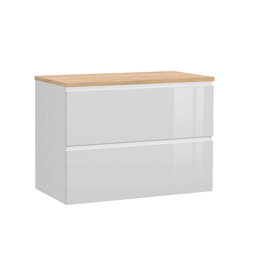 Тумба под раковину для устройства под столешницу подвесная MODUO 80 для MODUO 80 белый: фотография 1