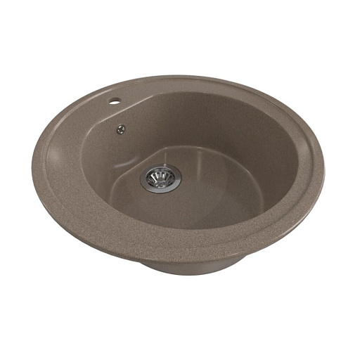 Мойкa ML-GMS02 СТАНДАРТ круглая, терракот (307), 505 мм глубина чаши 165 мм: фотография 1