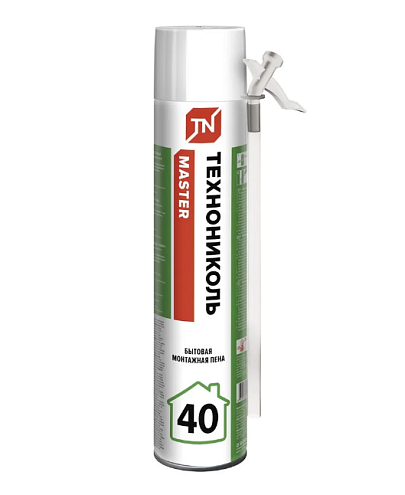 Пена монтажная Технониколь MASTER 40 бытовая, 1000 мл: фотография 1