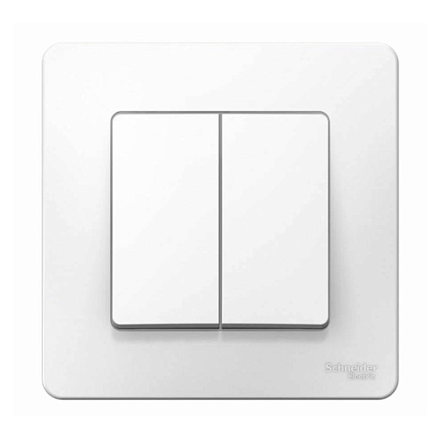 Переключатель проходной 2-кл СП Blanca 10А IP20 (сх. 6+6) 250В белый SE BLNVS106601: фотография 1