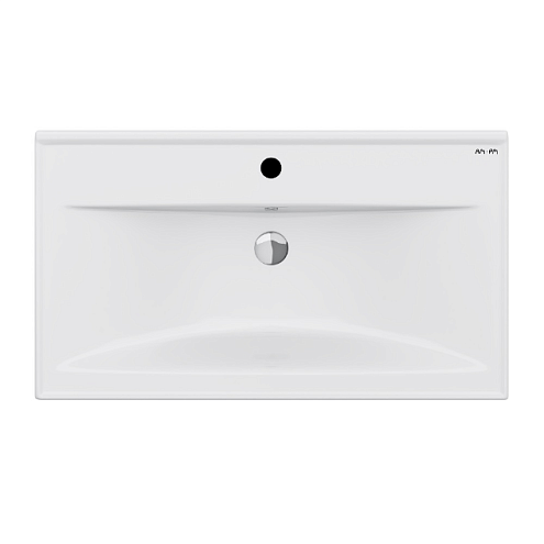 Раковина мебельная 80 AM.PM X-Joy M85AWCC0802WG белая встраиваемая: фотография 1