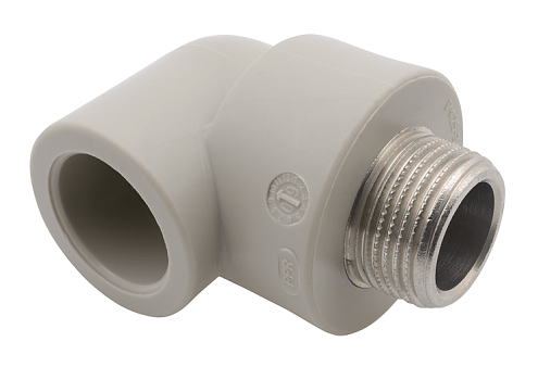 Угол с переходом на металл наружная резьба 20х3/4&quot; FV-plast: фотография 1