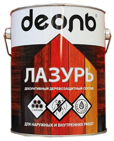 Пропитка деревозащитная лазурь ДЕОЛЬ, сосна 0,75л : фотография 1