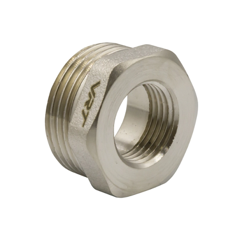 Футорка 1&quot;х1/2&quot; НВ никель VRT: фотография 1