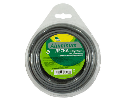 Леска для триммера "Aluminum" круглая, 2,4ммх10м, Yard: фотография 1