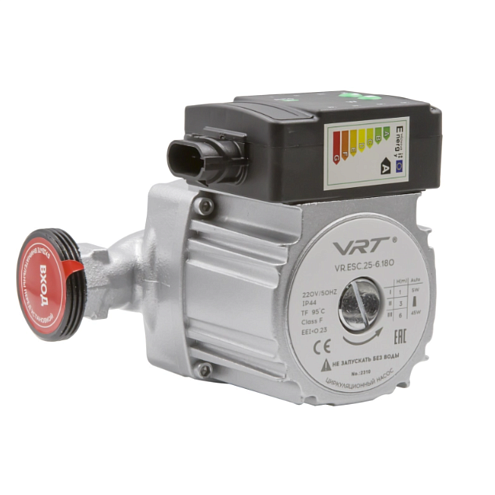 Насос циркуляционный VRT VR.ESC.25-6.180, 5-45 Вт, с частотным регулированием, с гайками: фотография 1